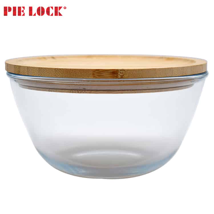 Glass Mixing Bowls - Nesting Bowls - Space-Saving Glass Bowls With Lids Food Storage