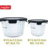 best glass lunch box for office & home | pyglass reusable food container with tempered glass lid