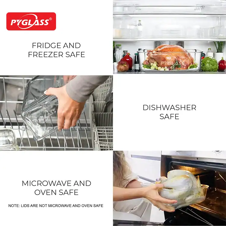 pyglass 6500ml de alto borosilicato grandes recipientes de vidrio de almacenamiento de alimentos con tapa asa extra grandes recipientes herméticos de vidrio de almacenamiento con tapas de bloqueo