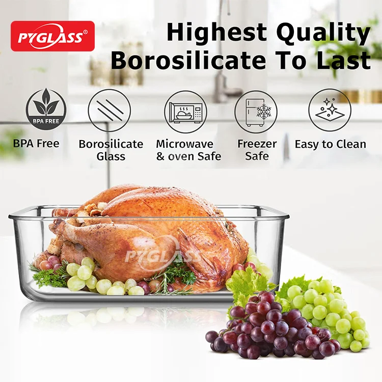 pyglass 6500ml de alto borosilicato grandes recipientes de vidrio de almacenamiento de alimentos con tapa asa extra grandes recipientes herméticos de vidrio de almacenamiento con tapas de bloqueo