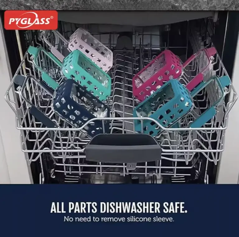 glass food storage container with silicone sleeve 5 pack setpyglass color 4