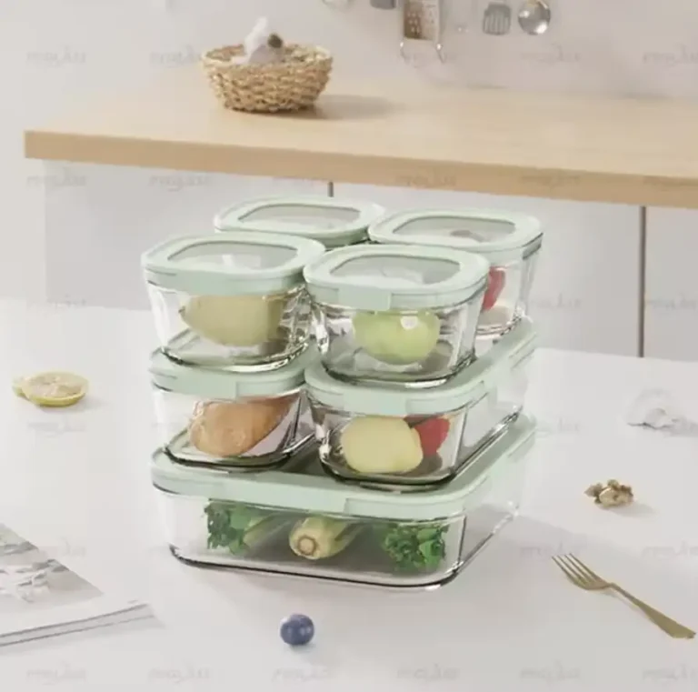 pyglass glass lunch box set | best work & office lunch box | oem factory chinapyglass divided 4