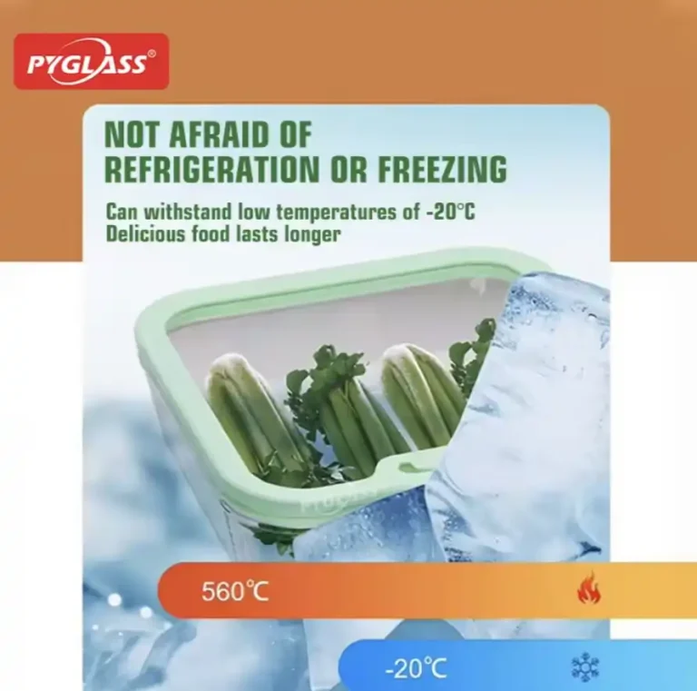 pyglass glass lunch box set | best work & office lunch box | oem factory chinapyglass divided 8