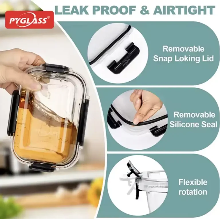 glass lunch containers with compartments 32 pcpyglass black 2