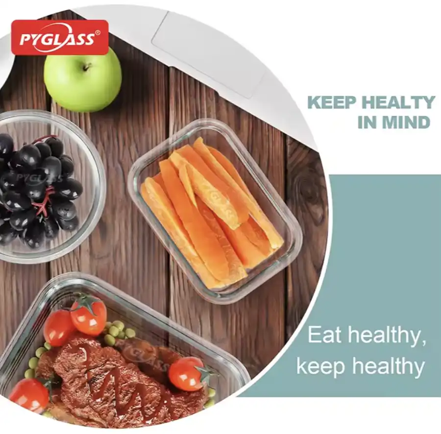 glass lunch containers with compartments 32 pcpyglass black 4