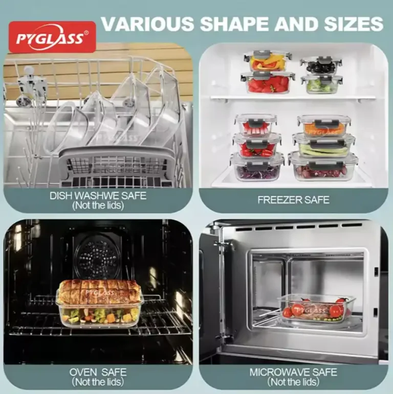 glass lunch containers with compartments 32 pcpyglass black 5