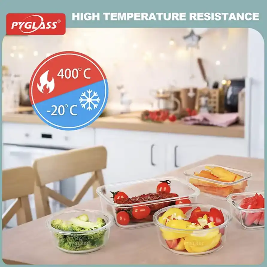 glass lunch containers with compartments 32 pcpyglass black 6