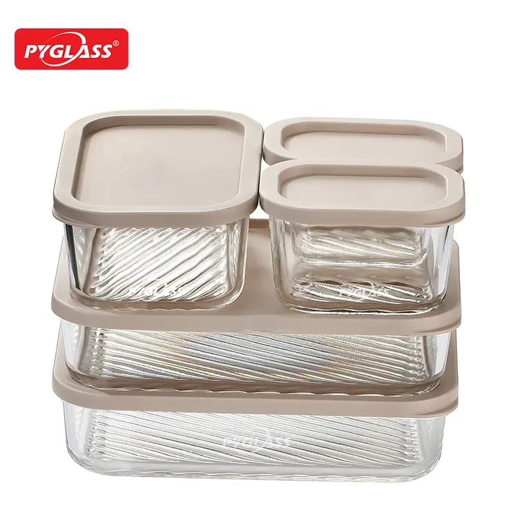 glass containers – set of 5 | oem odm glass food container manufacturer in china014094 1 (1)