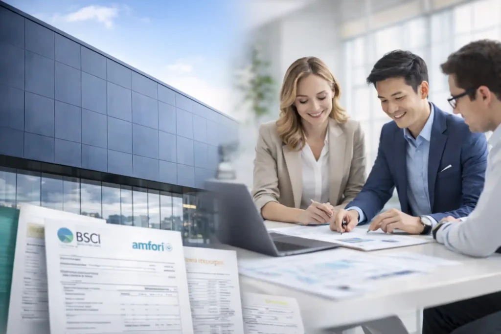 BSCI social audit in a clean factory environment