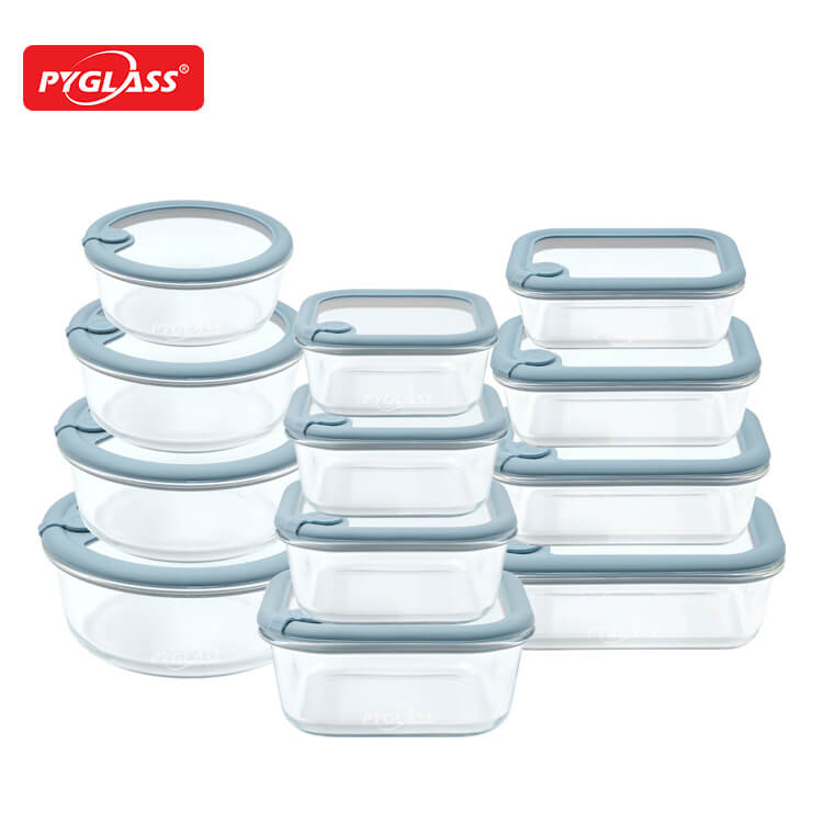 best bulk freezer & microwave safe glass food storage containers with vented glass lidsyl pgvrscc 12set(1)