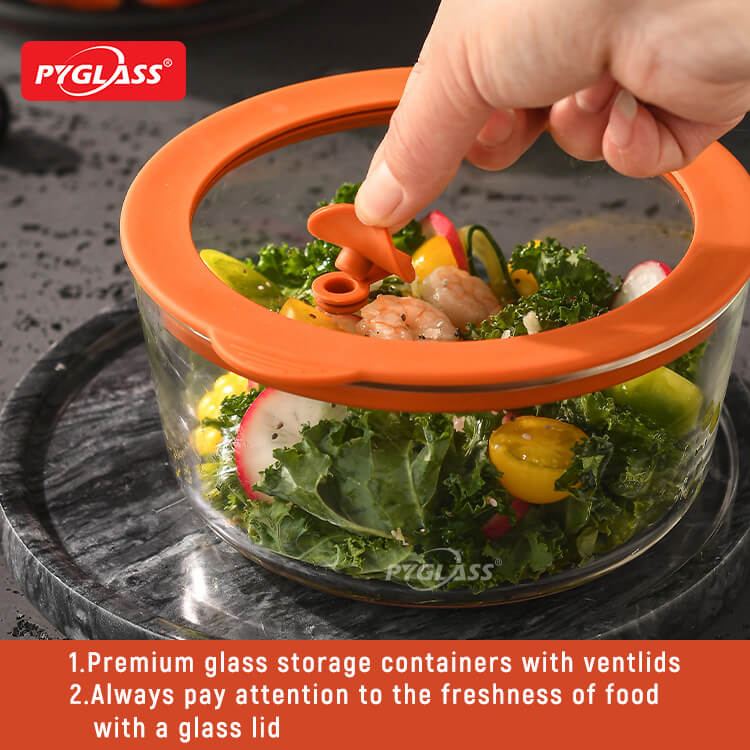 nesting glass food storage containers with glass lids space saving setyl xzgc3set(7)